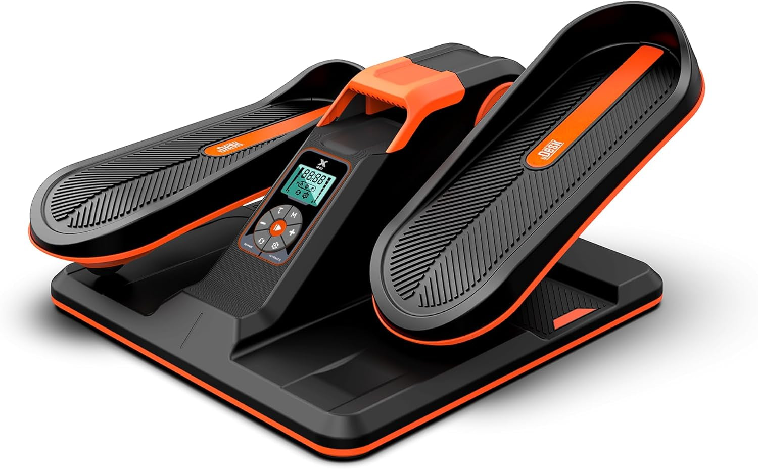 Under Desk Elliptical, Portable Seated Elliptical Exercise Machine, with Touch Screen Control Panel and Remote Control for Home or Office Use. Wireless Connectivity Enabled.